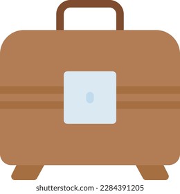 bag locked Vector illustration on a transparent background.Premium quality symbols. Line Color vector icon for concept and graphic design.