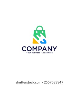 bag logo design with shop
