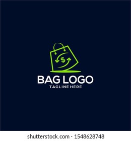Bag Logo Design Vector for Logo of Bag Company or Online Shop
