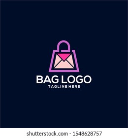 Bag Logo Design Vector for Logo of Bag Company or Online Shop