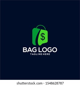 Bag Logo Design Vector for Logo of Bag Company or Online Shop