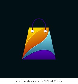 Bag logo design vector template