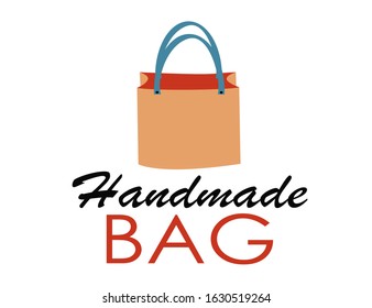 Bag logo fashion, feminim girl shop icon design