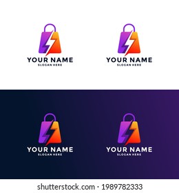 Bag logo template icon symbol