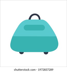 Bag for luggage and documents on an isolated background. travel bag for travel and work. Flat vector illustration.