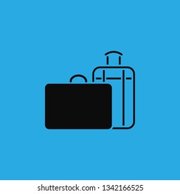 bag luggage icon vector