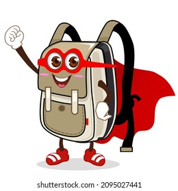 bag mascot cartoon in vector