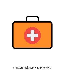 Bag, medical, doctor vector icon