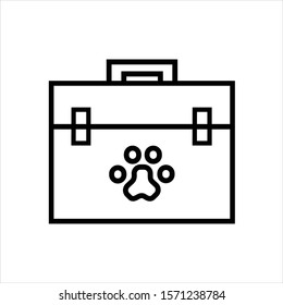 bag medical pet icon vector illustration logo for many purpose. Isolated on white background.
