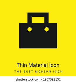 Bag minimal bright yellow material icon
