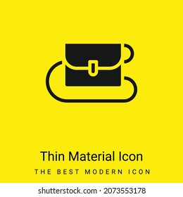 Bag minimal bright yellow material icon