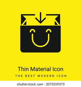 Bag-Symbol für hellgelbes Material