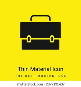 Bag minimal bright yellow material icon