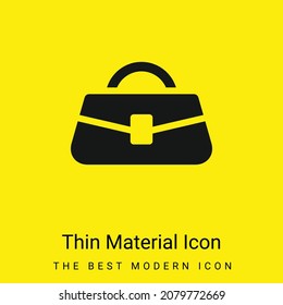 Bag minimal bright yellow material icon