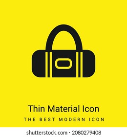 Bag minimal bright yellow material icon