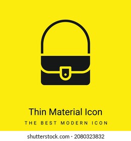 Bag minimal bright yellow material icon