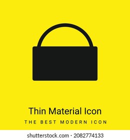 Bag minimal bright yellow material icon