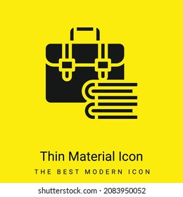 Icono de material amarillo brillante mínimo