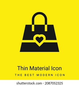 Icono de material amarillo brillante mínimo