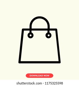 Bag modern vector style. Bag icon concept. Bag icon for web and app.