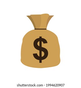 Bag of money dollar vector emoji svg