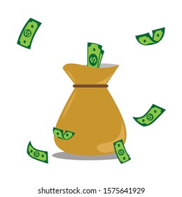 A Bag Of Money in Dollars