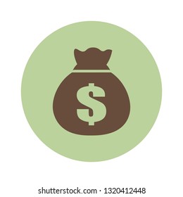bag with money, dollar-vector