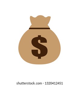 bag with money, dollar-vector