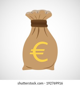 The bag of money. Euro
