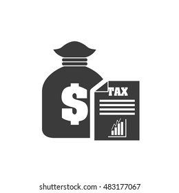 bag money with finance icon vector illustration design