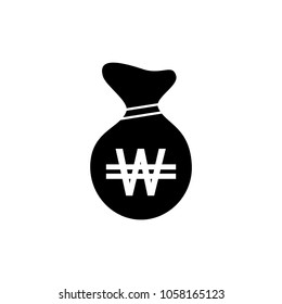 Bag money icon