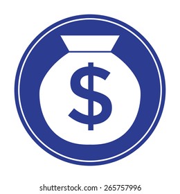 Bag of money icon.