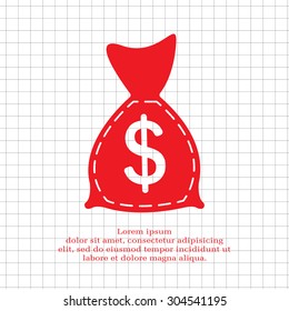 bag with money icon