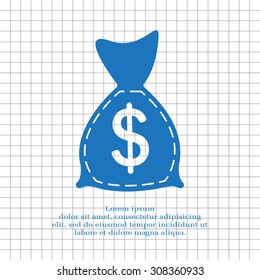 bag with money icon