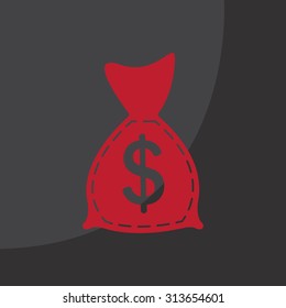 bag with money icon