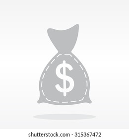 bag with money icon