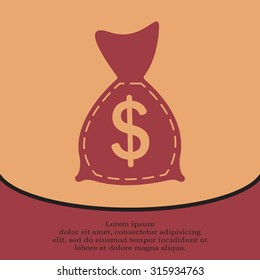 bag with money icon