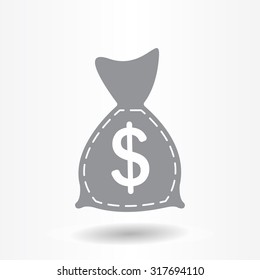 bag with money icon