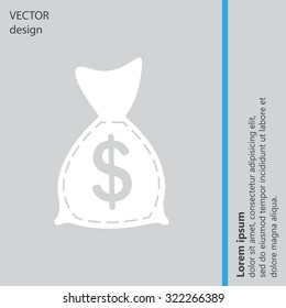 bag with money icon