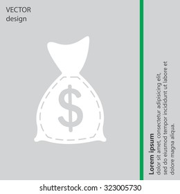 bag with money icon