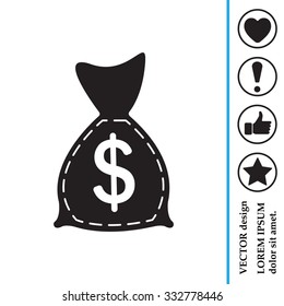 bag with money icon