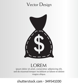 bag with money icon