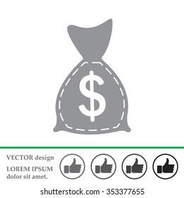 bag with money icon