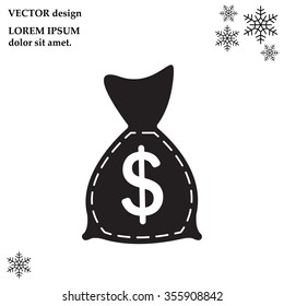bag with money icon
