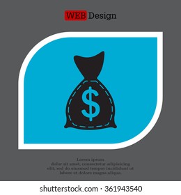 bag with money icon