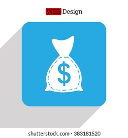 bag with money icon