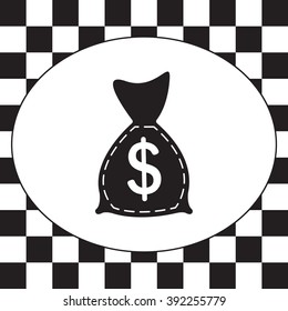 bag with money icon