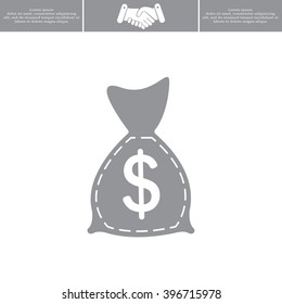bag with money icon