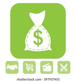 bag with money icon