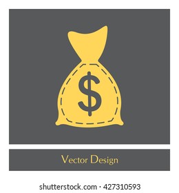 bag with money icon